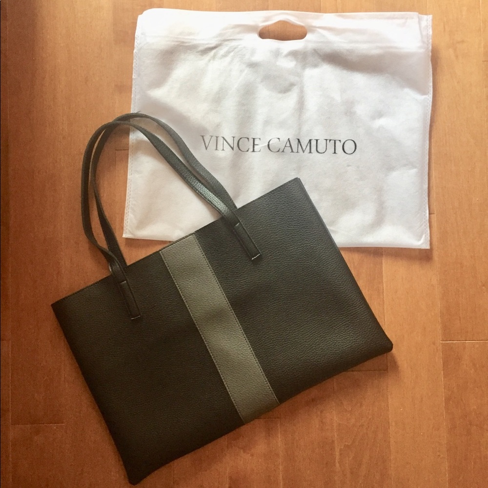 Vince Camuto Black and Grey Medium-sized Tote